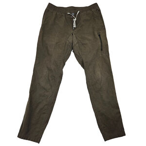 Vuori Ripstop Climber Pants Mens Large Green Elastic Waist Performance Outdoor